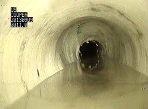 Pipe after no-dig CIPP repairs - view 1