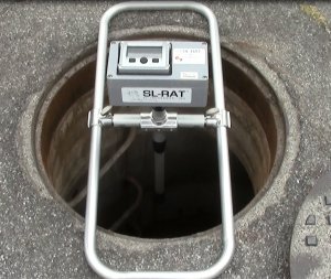 Sewer Line - Rapid Assessment Tool receiver in manhole